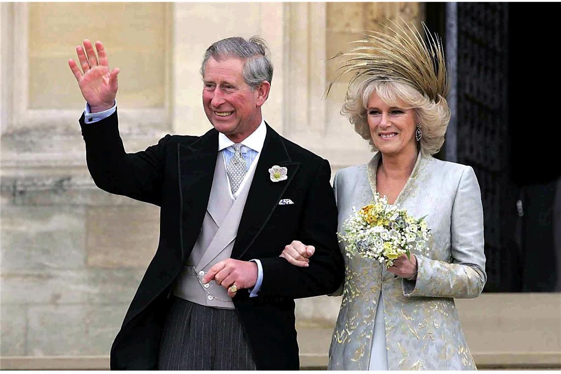 . . . bis sich Prinz Charles und Camilla 2005 auf Schloss Windsor das Jawort gaben.