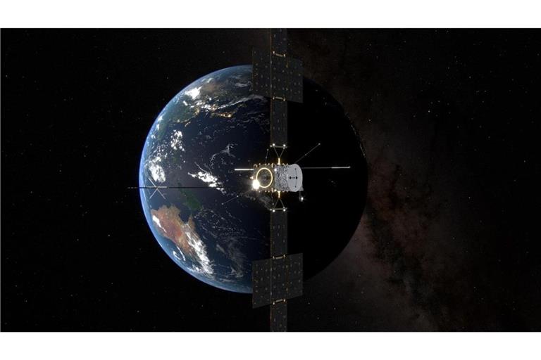 3D-Darstellung der Esa-Raumsonde „Juice“.