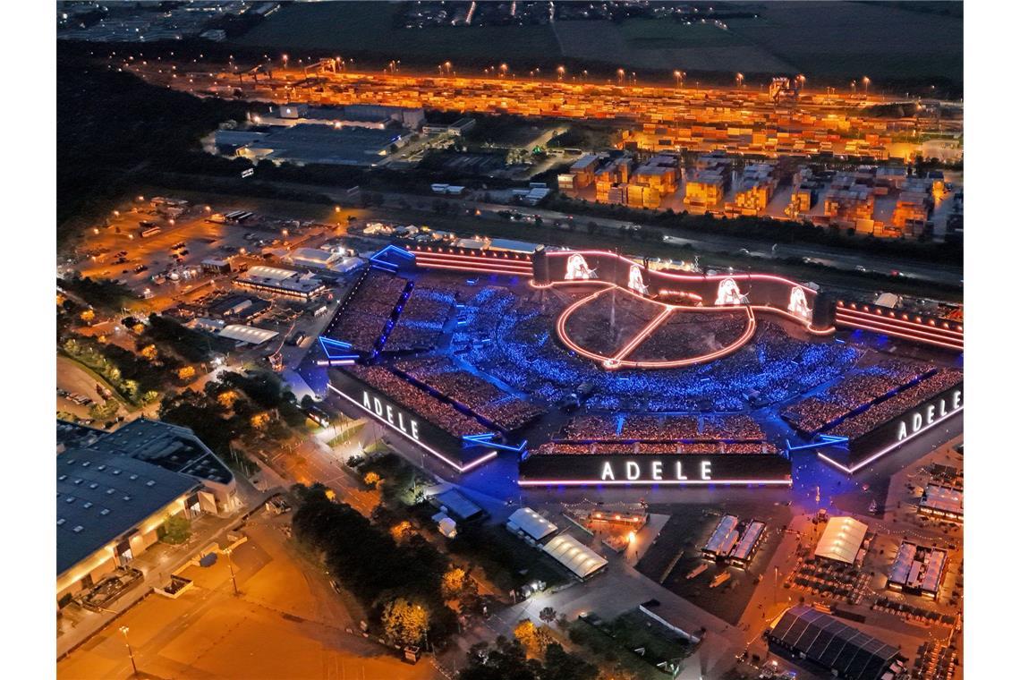 Adeles Arena in München beim Konzertauftakt am Freitagabend