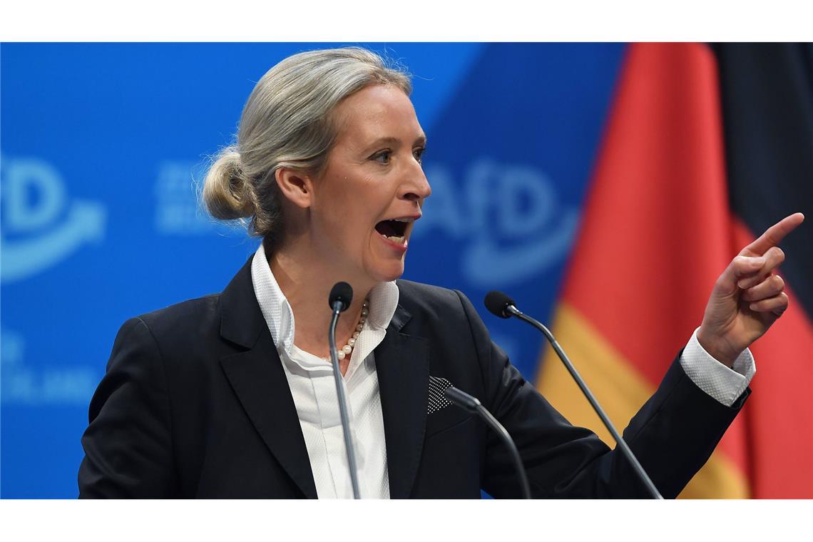 AfD-Chefin Alice Weidel kann sich eine Regierungsbeteiligung von Superreichen auch in Deutschland vorstellen (Archivfoto).