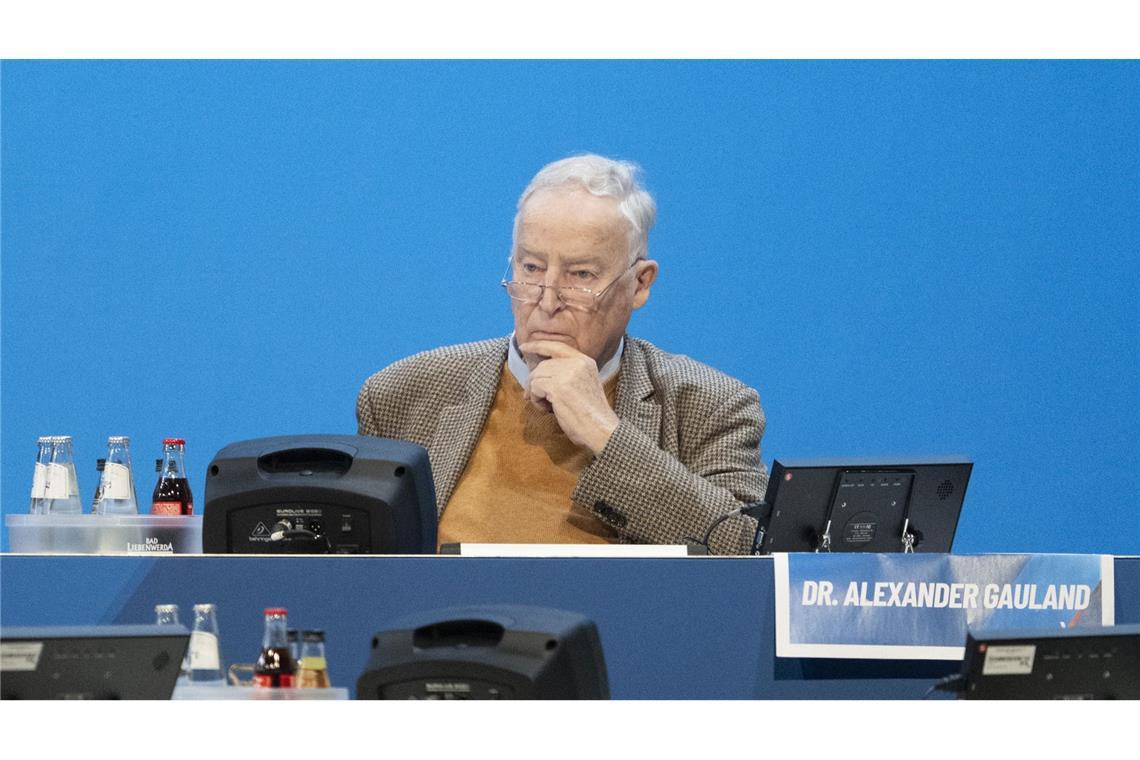 AfD-Mitgründer und -Ehrenvorsitzender Alexander Gauland