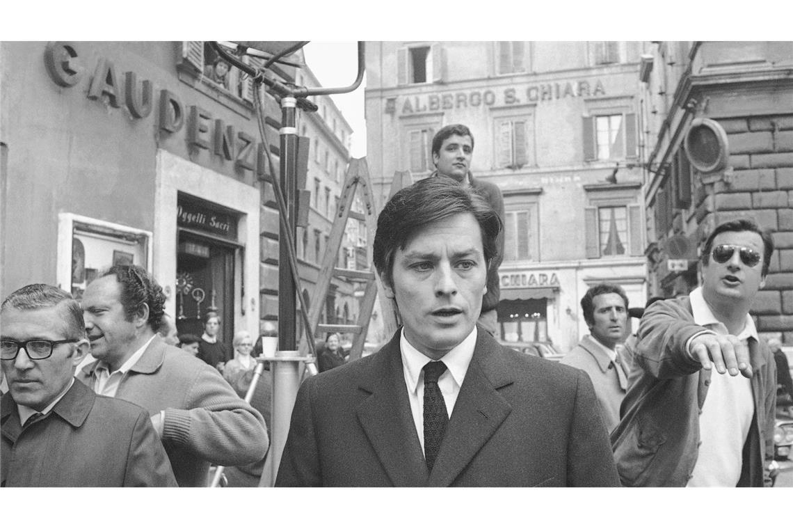 Alain Delon am Set des Films "Die Sizilianer" (Foto - Archiv)