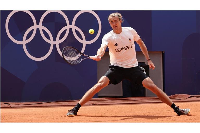 Alexander Zverev bei den Vorbereitungen.