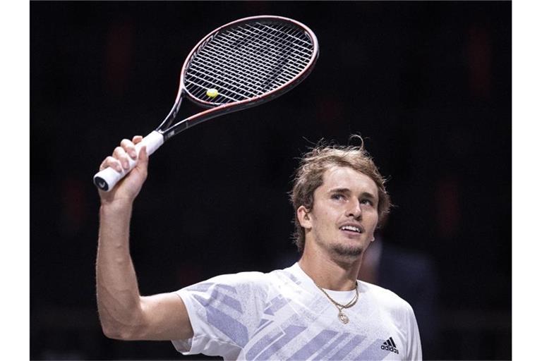 Alexander Zverev denkt derzeit nicht über eine Absage seiner Teilnahme bei den ATP Finals nach. Foto: Marius Becker/dpa