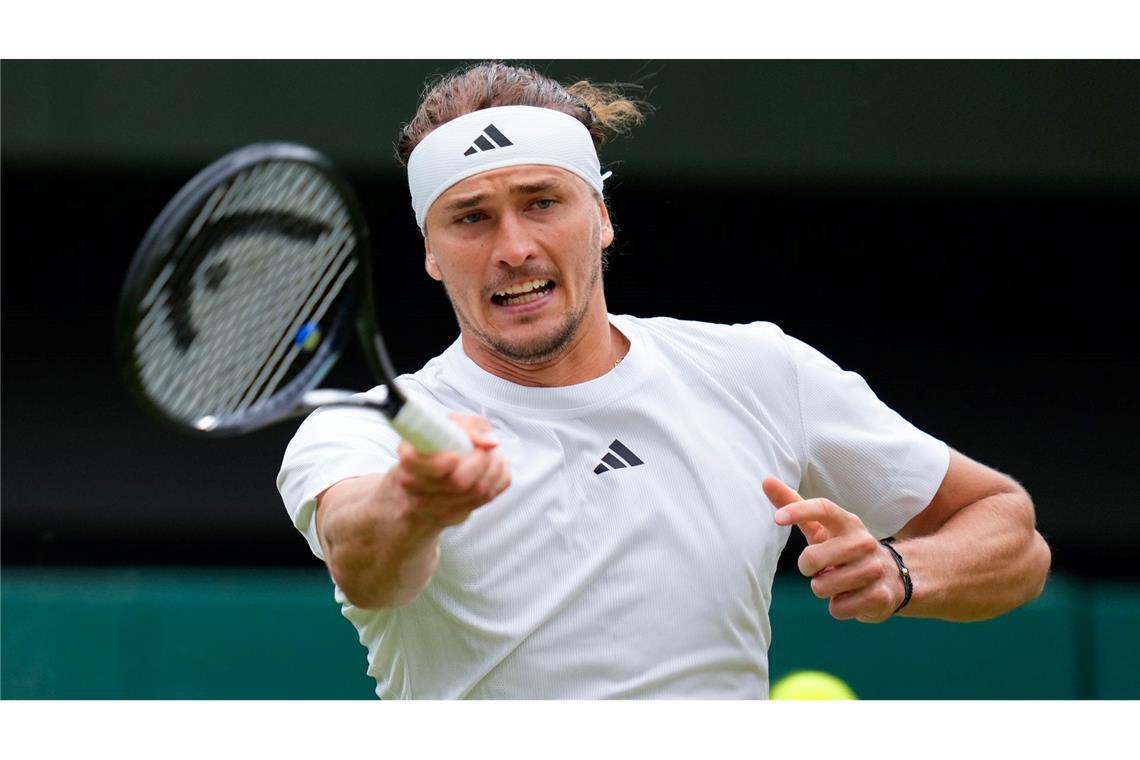 Alexander Zverev scheiterte in Wimbledon im Achtelfinale.