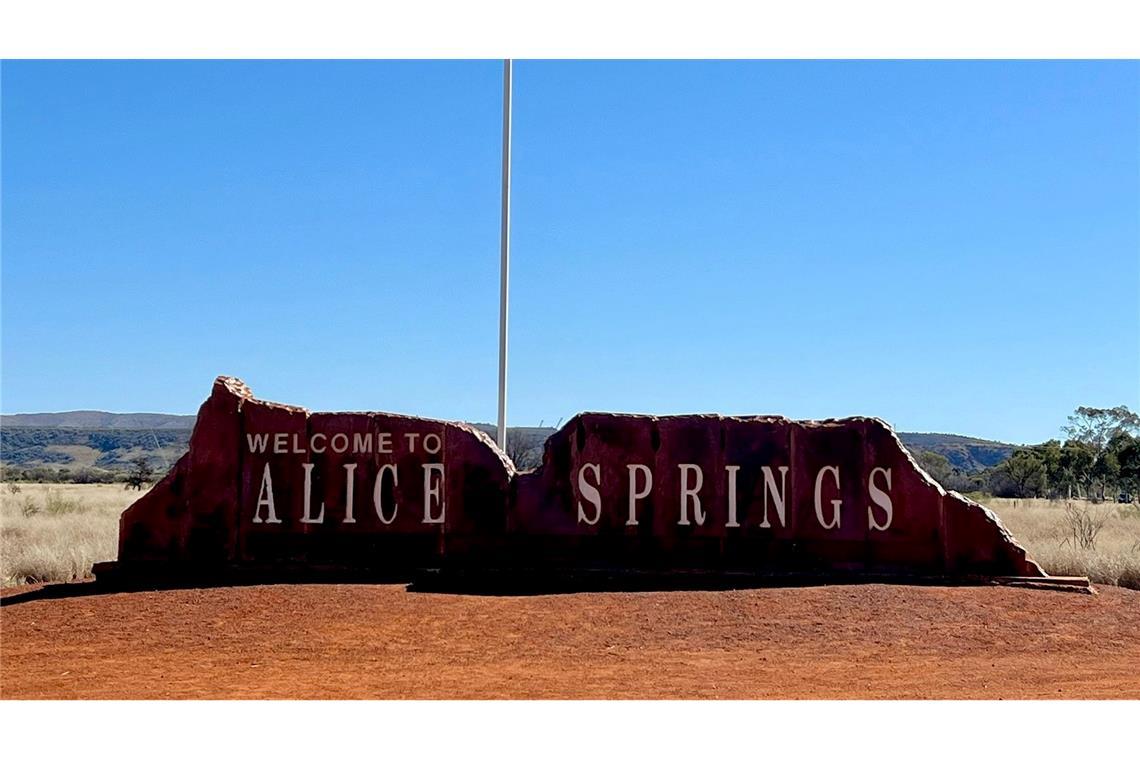 Alice Springs liegt mitten im roten Zentrum von Australien.