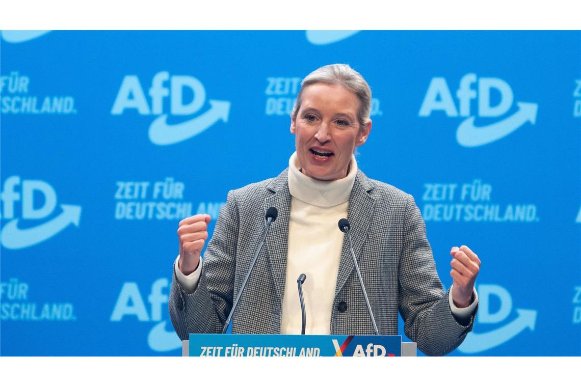 Alice Weidel beim AfD-Bundesparteitag in Riesa.