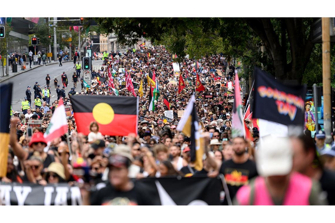 Allein in Sydney versammelten sich Medienberichten zufolge etwa 15.000 Menschen.