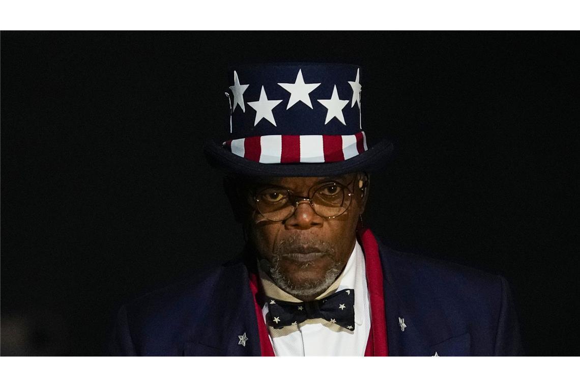 Als Conferencier fungierte der Schauspieler Samuel L. Jackson im „Uncle Sam“-Gewand.