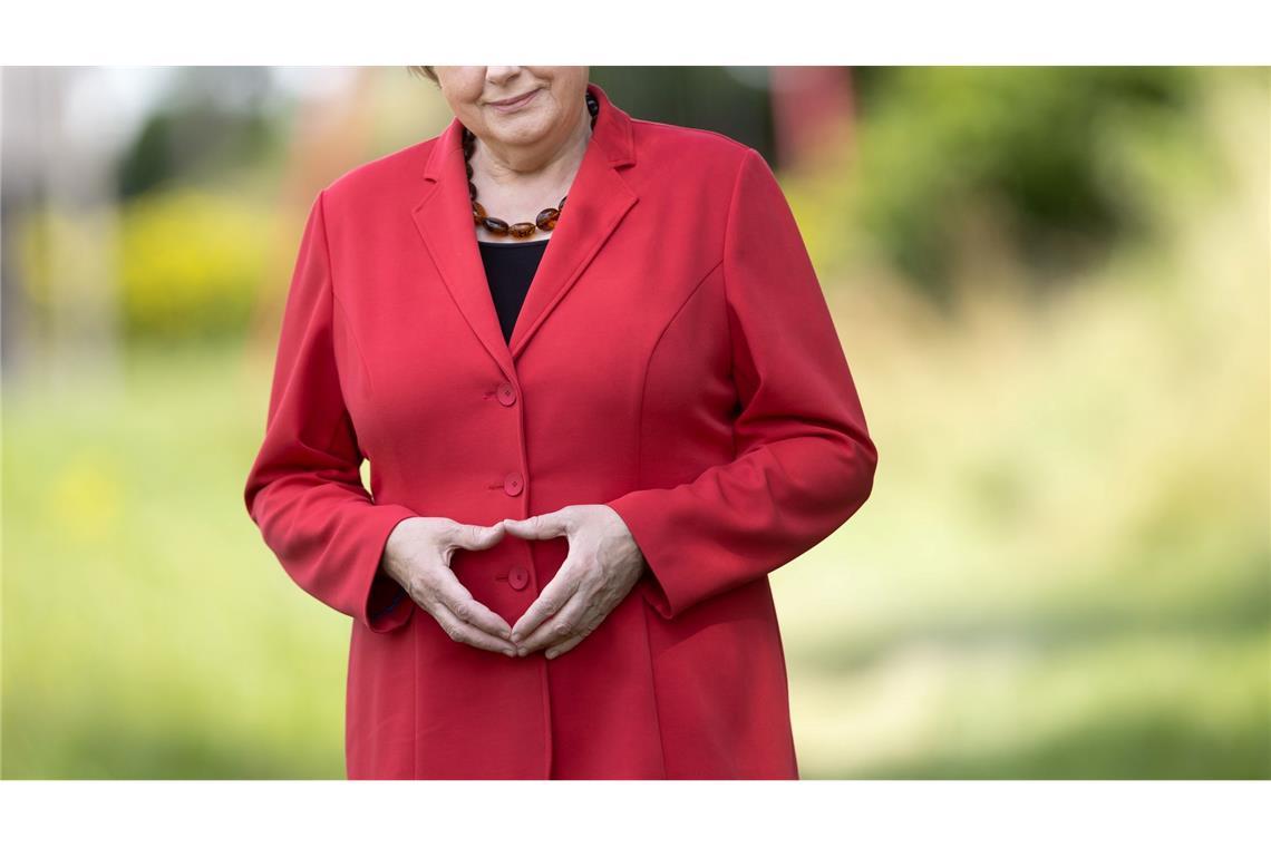 Als Double auch lange nach Ende von Merkels Amtszeit gefragt: Ursula Wanecki aus dem Sauerland. (Archivbild)