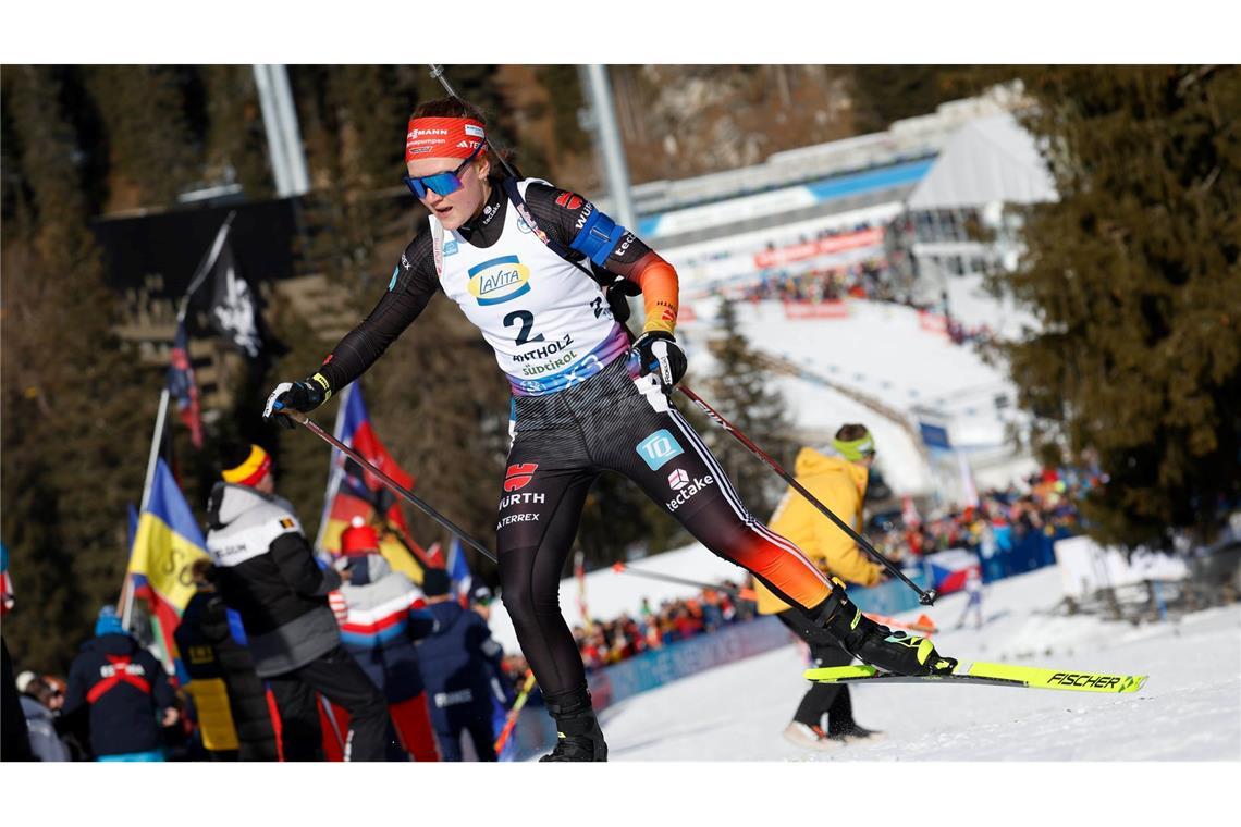 Als Sechste gehörte Selina Grotian erneut zu den Top-Biathletinnen in Antholz.