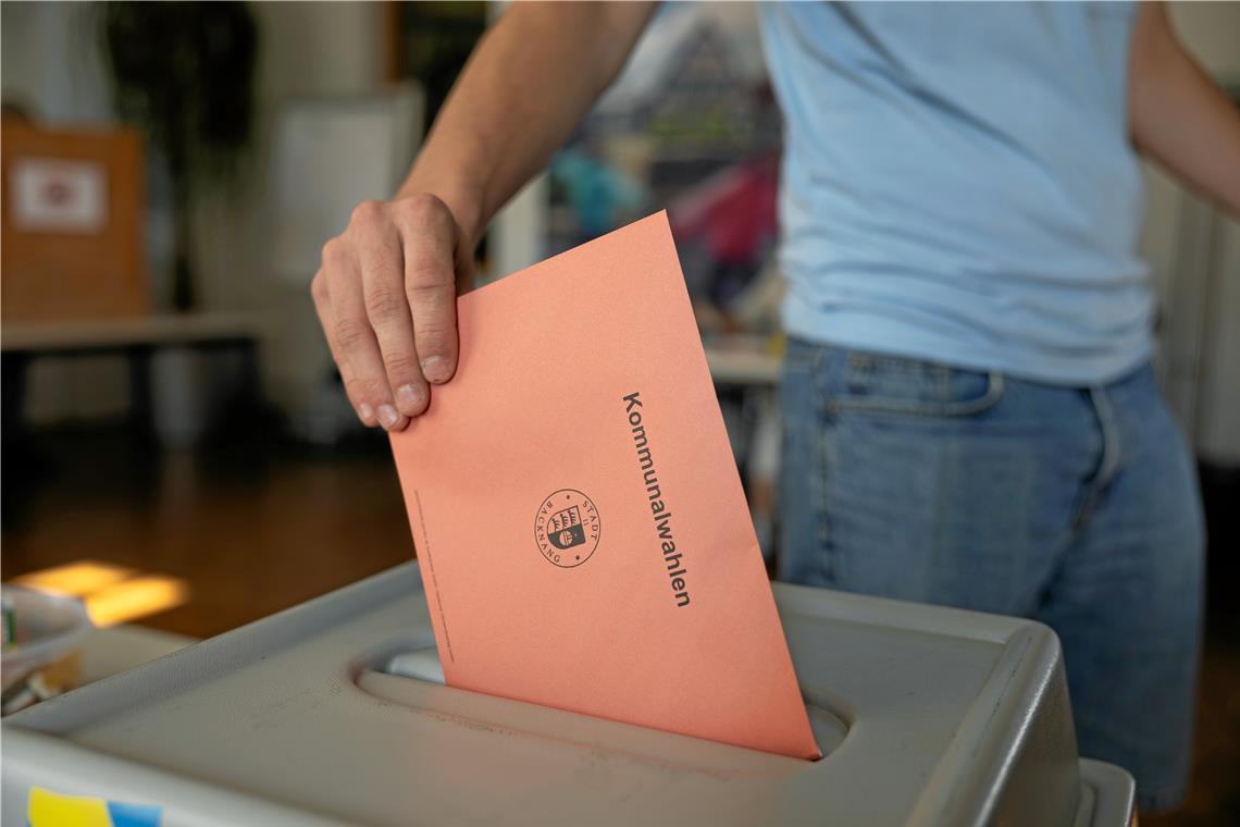 Am 9. Juni konnten auch die Bürgerinnen und Bürger im Rems-Murr-Kreis zur Wahlurne schreiten. Symbolbild: Alexander Becher