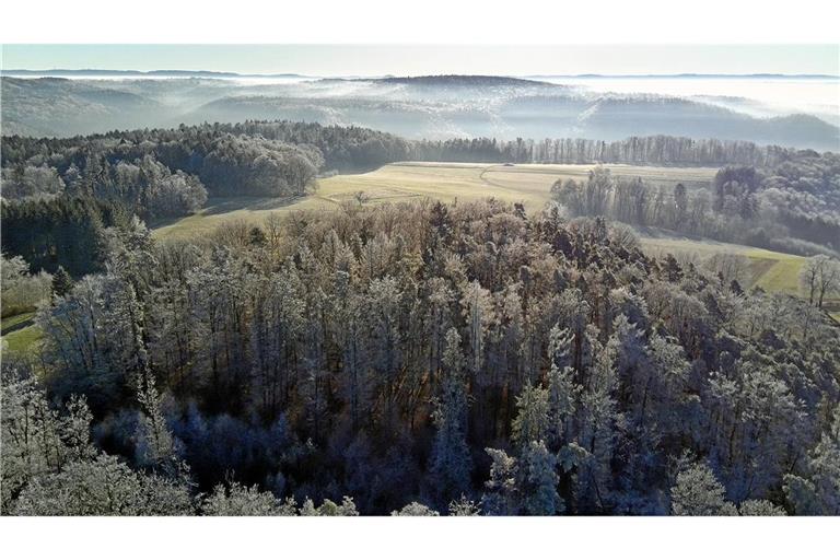 Am letzten Tag des Jahres zeigte sich die Sonne auf der Haube bei Mannenberg bei eisigen Temperaturen von ihrer besten Seite. Foto: Claudia Kleebaur