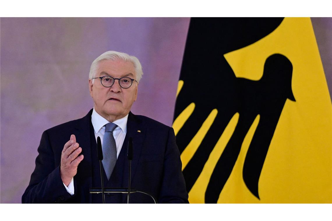 Am Mittwoch wird  Bundespräsident Frank-Walter Steinmeier beim Gedenken in Hanau sprechen. (Archivfoto)