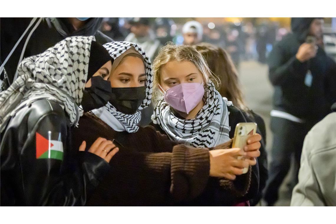 Am Montag, dem Jahrestag des Hamas-Massakers in Israel, war Greta Thunberg bei einer propalästinensischen Demonstration in Berlin. (Archivbild)