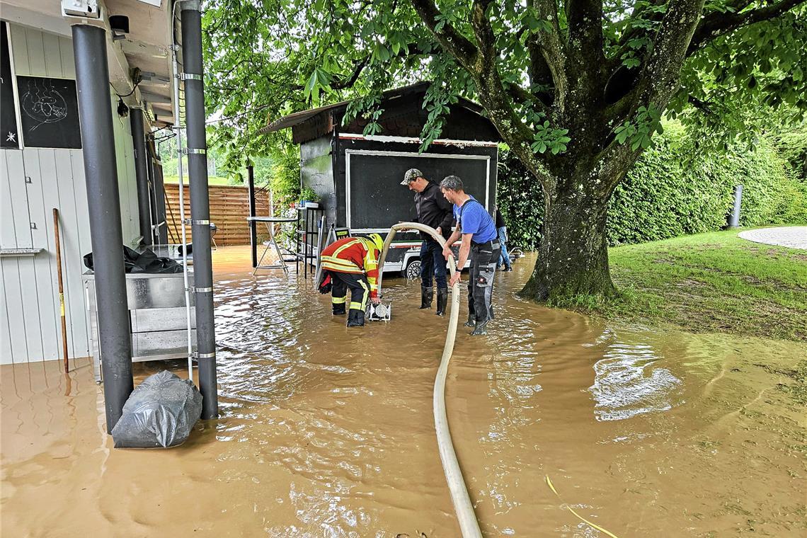 Am späteren Nachmittag war das Bädle erneut geflutet. Foto: Irmtraud Wiedersatz