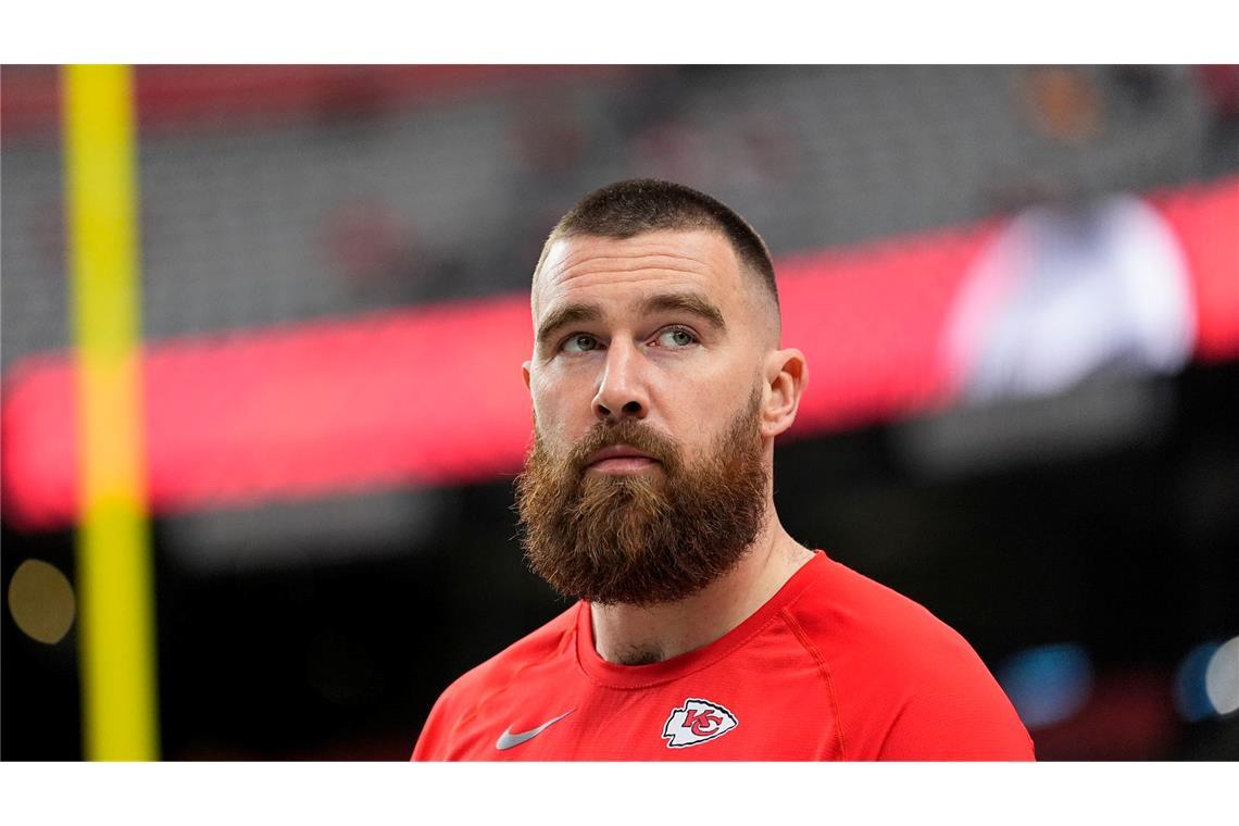 American-Football-Star Travic Kelce ist der Freund von Taylor Swift.