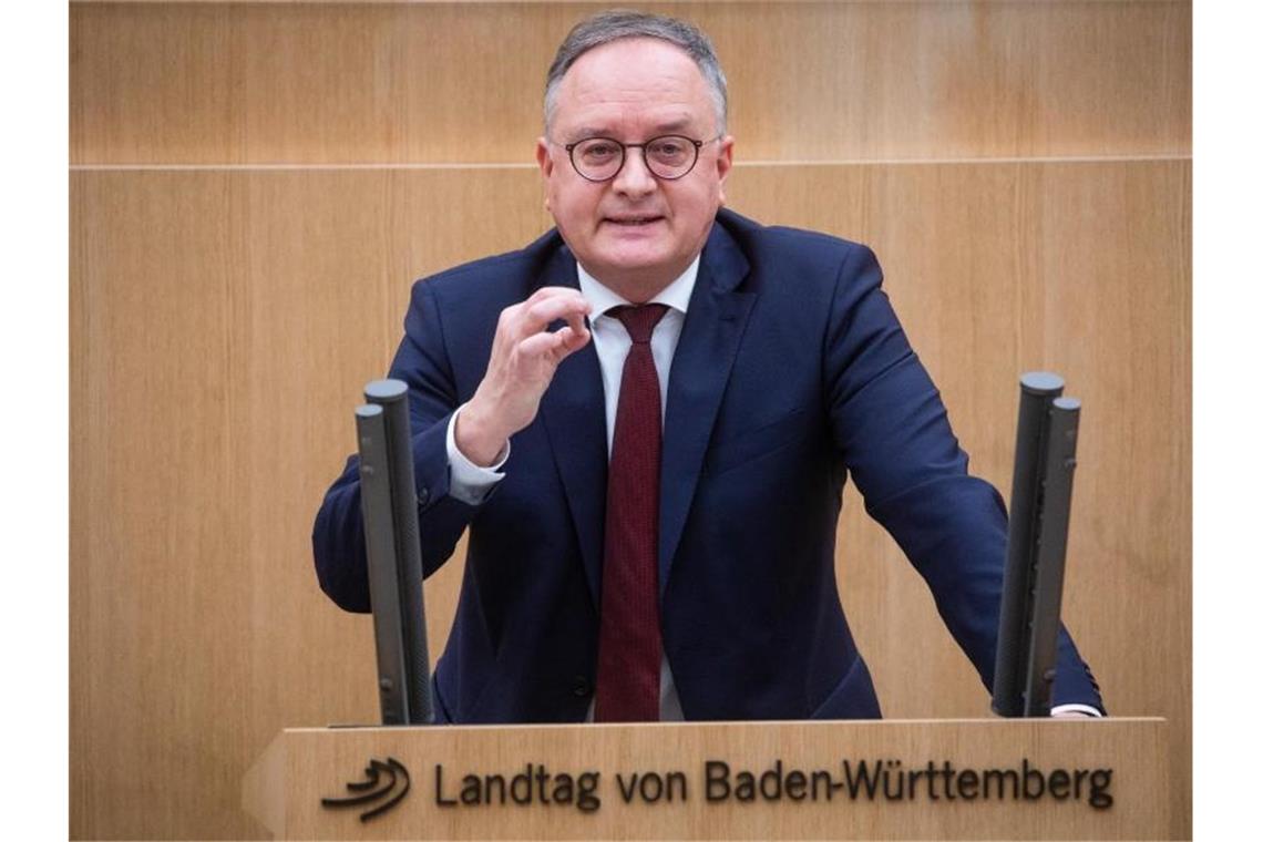 Andreas Stoch, Fraktionsvorsitzender der SPD-Fraktion im Landtag von Baden-Württemberg. Foto: Christoph Schmidt/dpa/Archivbild