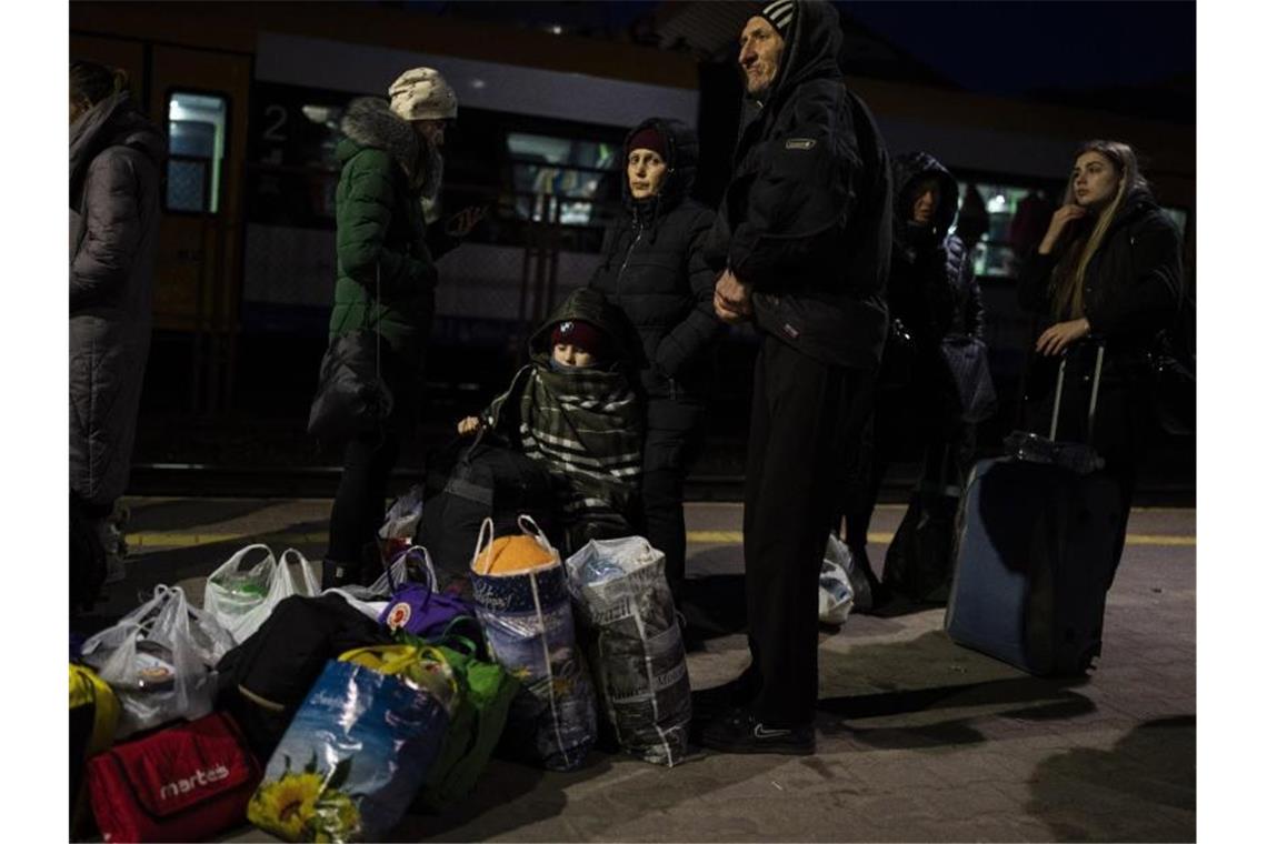 Unicef appelliert an Putin: „Kinder können nichts für Krieg“ Angekommen im polnischen in Przemysl im Südosten Polens - Geflüchtete aus der Ukraine. Foto: Petros Giannakouris/AP/dpa