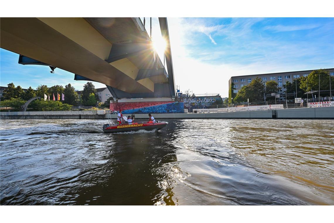 Angespannte Hochwasserlage in Frankfurt (Oder).