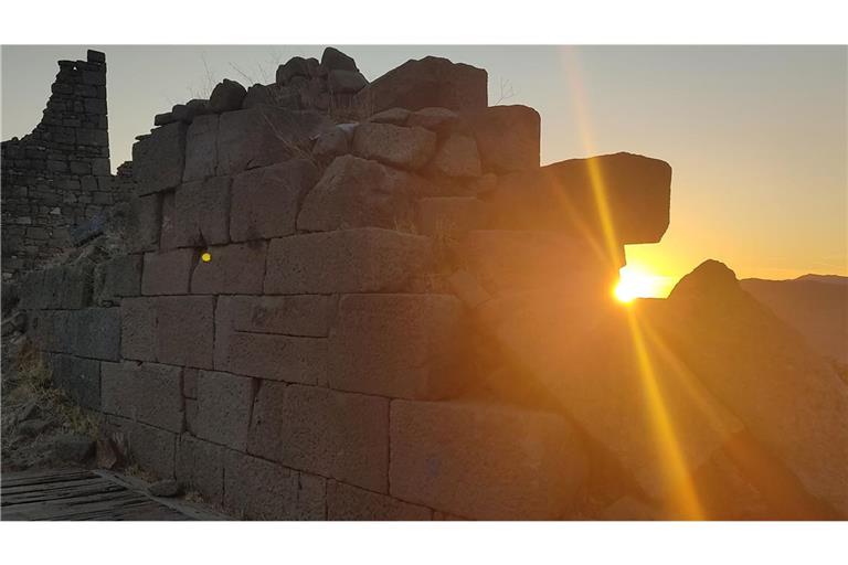 Archäologische Funde wie diese Ruine geben Aufschluss über die Bevölkerung auf der Erde und den Einfluss des Klimas auf ihre Entwicklung vor vielen Jahrhunderten.