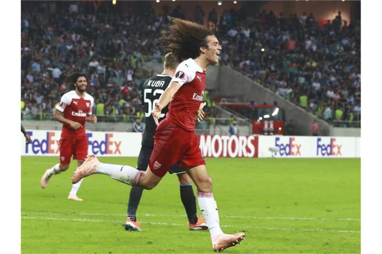 Arsenals Matteo Guendouzi steht am Deadline Day vor einer einjährigen Leihe zu Hertha BSC. Foto: Aziz Karimov/AP/dpa