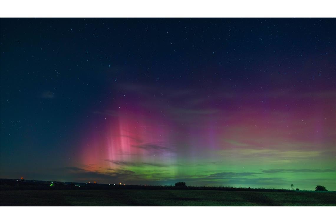 Auch auf der anderen Seite des Atlantiks – im US-Bundesstaat Wisconsin – waren Polarlichter zu sehen.