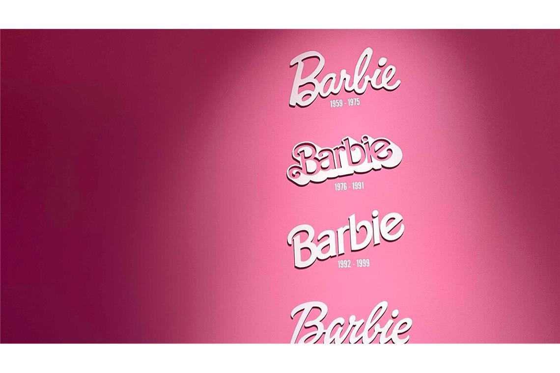 Auch der Barbie-Schriftzug hat sich immer wieder verändert.