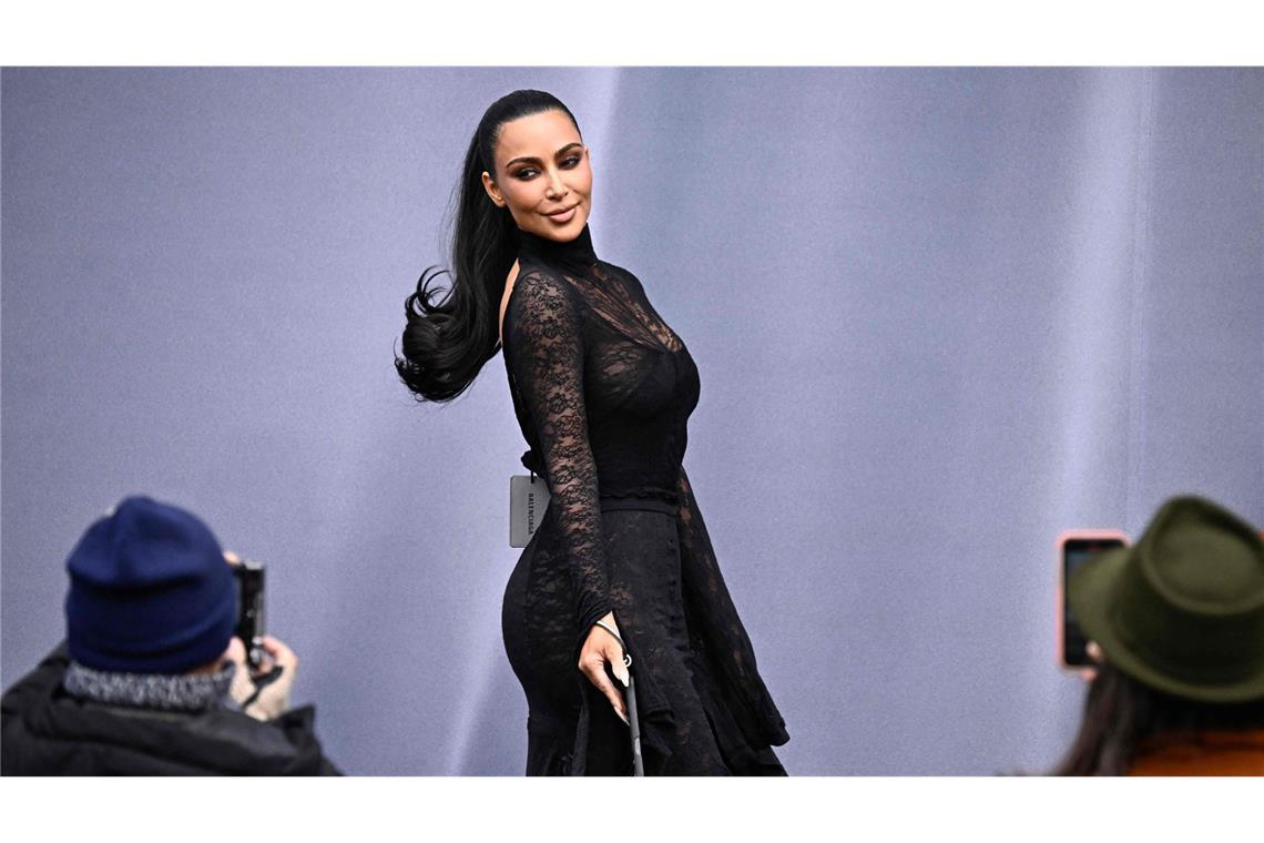 Auch der US-Star Kim Kardashian posierte in Paris für die Fotografen.