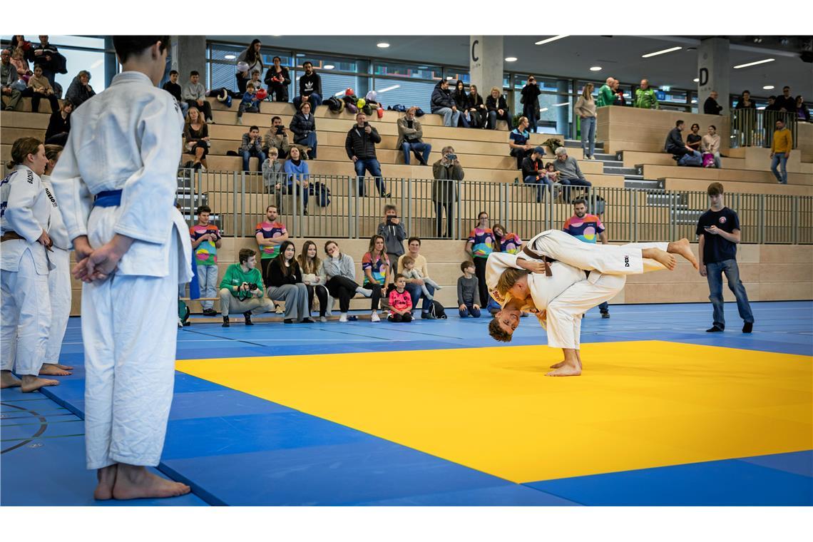 Auch die Judoka der TSG Backnang Schwerathletik zeigen ihr Können.