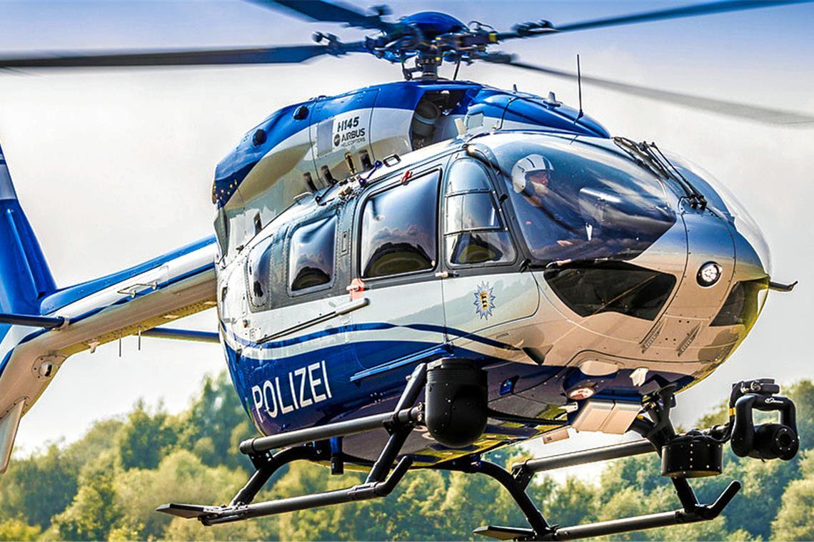 Auch ein Polizeihubschrauber war im Einsatz. Symbolfoto: privat 