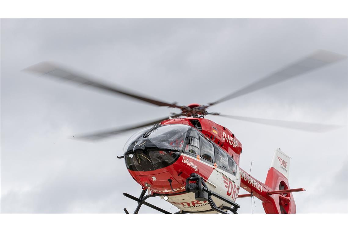 Auch ein Rettungshubschrauber war im Einsatz. (Symbolbild)