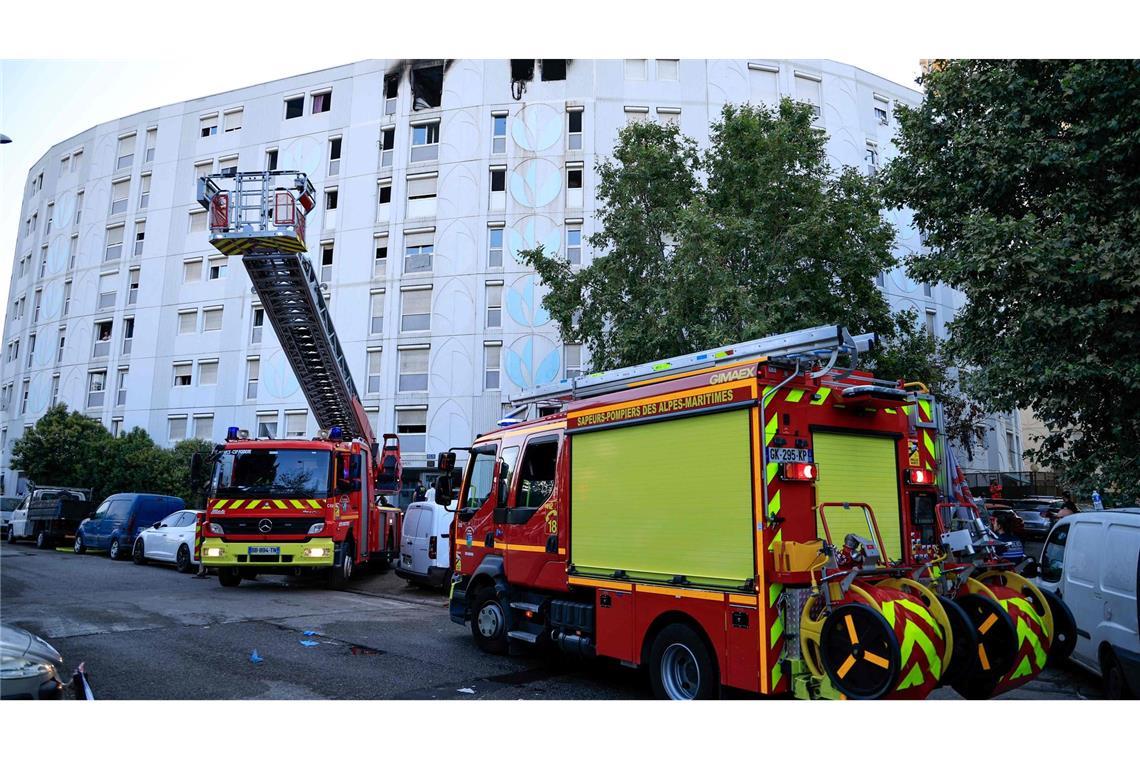 Auch Kinder sind bei einem Wohnungsbrand in Nizza gestorben.