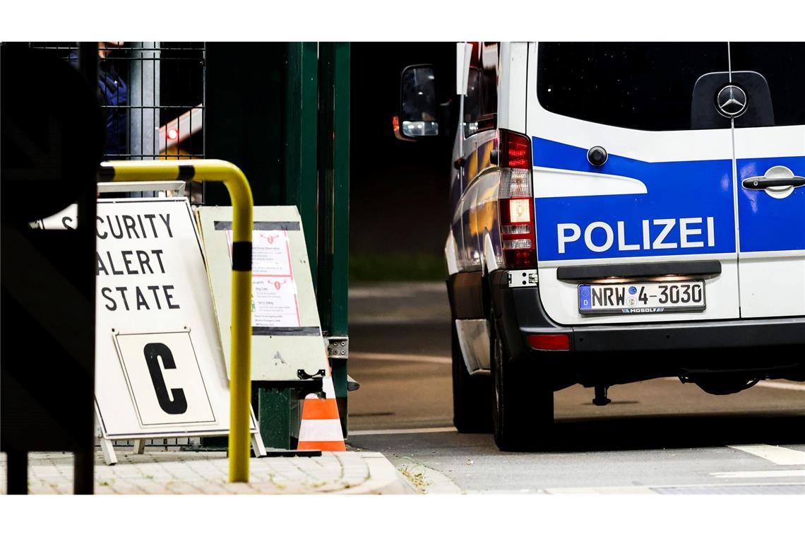 Auf dem Nato-Stützpunkt war auch die Polizei im Einsatz - genaue Angaben dazu machte ein Sprecher nicht.