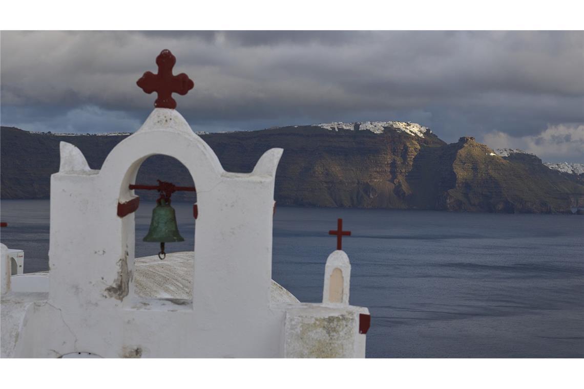 Auf der griechischen Insel Santorini bebt immer wieder die Erde.