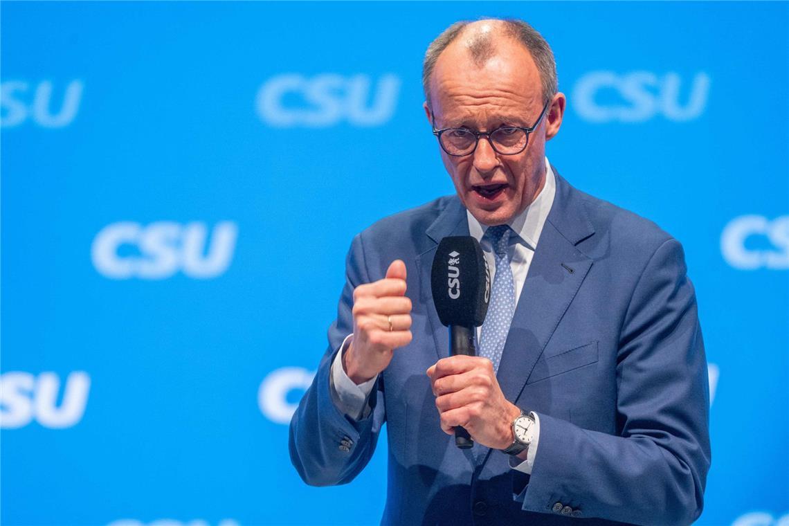 Auf einem CSU-Parteitag in Nürnberg schloss CDU-Chef Friedrich Merz jegliche Zusammenarbeit mit der AfD aus.