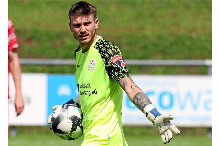 Auf einem sehr guten Weg bei den TSG-Fußballern: Torhüter Enrico Caruso. Foto: Alexander Becher