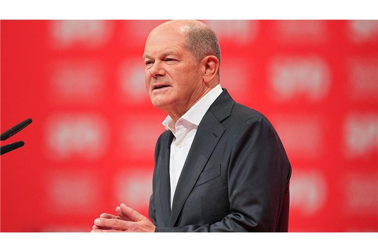 Auf einem SPD-Bundesparteitag bezeichnete Scholz die Karenztag-Idee „unsinnig“.