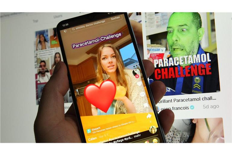 Auf TikTok finden sich zahlreiche Videos, die vor der ominösen Paracetamol-Challenge warnen.