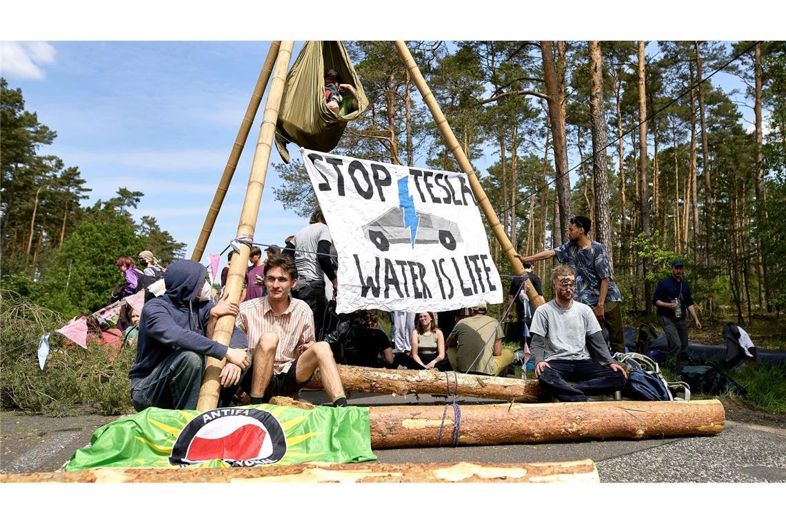 Ausgangspunkt der Proteste war das in der Nähe des Autowerks in Grünheide errichtete Protestcamp.