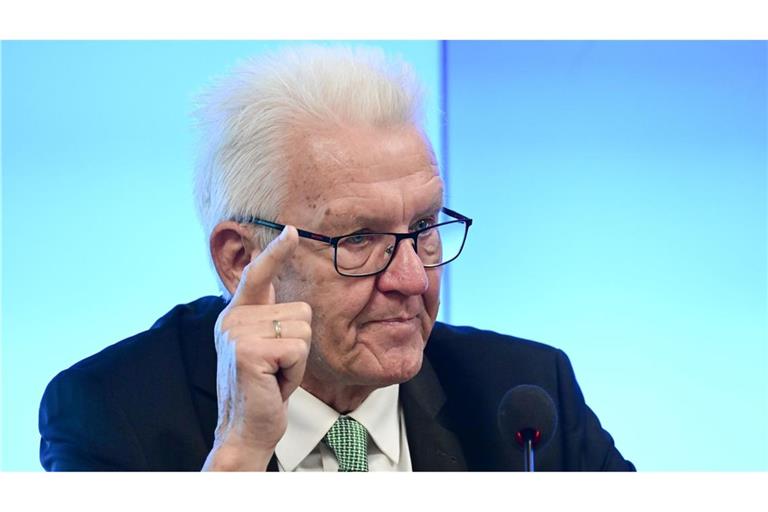 Baden-Württembergs Ministerpräsident Winfried Kretschmann äußerte sich am Freitag zur Migrationsdebatte.