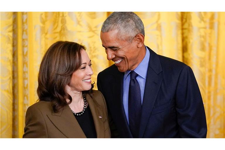 Barack Obama hat sich ein paar Tage Zeit gelassen, bis er sich nun öffentlich hinter die Kandidatur von Kamala Harris stellte. (Archivbild)