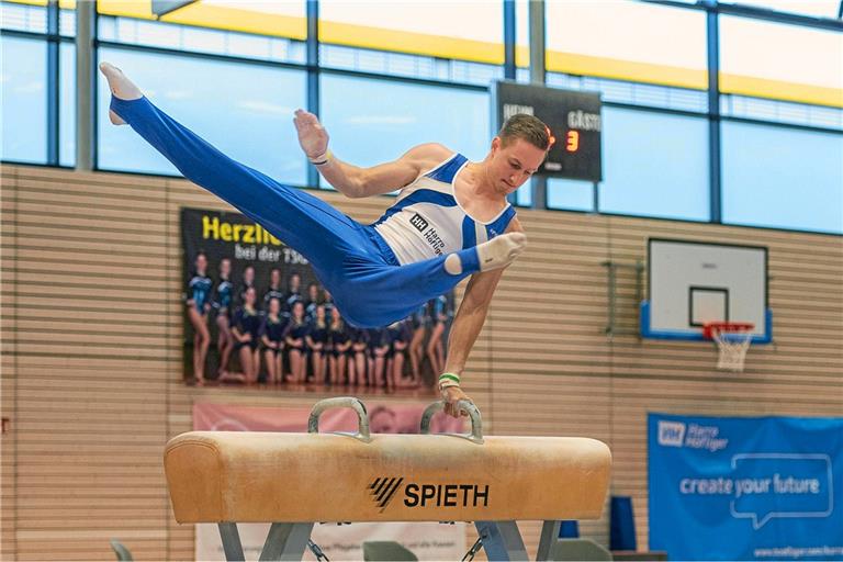 Bastian Wullert hatte den Schwung raus. Er holte gegen München alleine 13 von insgesamt 37 Backnanger Zählern. Foto: Chris Cocks