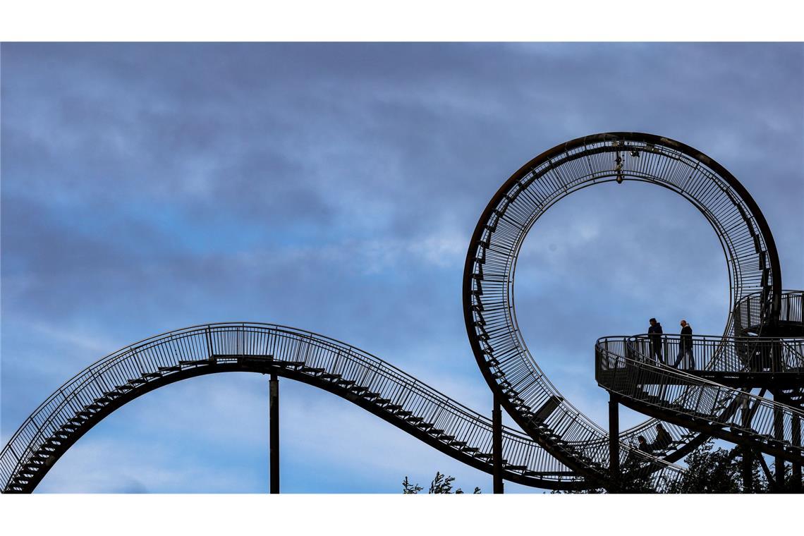 Begehbare Achterbahn: "Tiger and Turtle" in Duisburg.