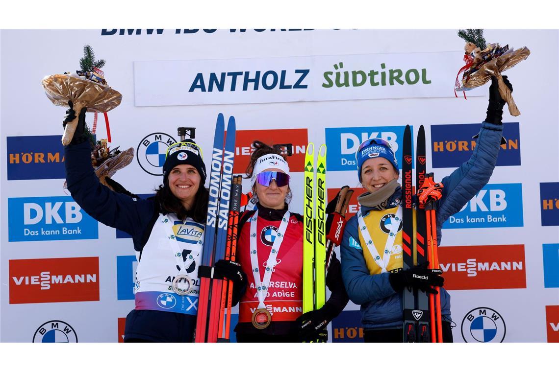 Bei der WM deutet vieles auf ein Duell von Franziska Preuß mit den Französinnen hin.