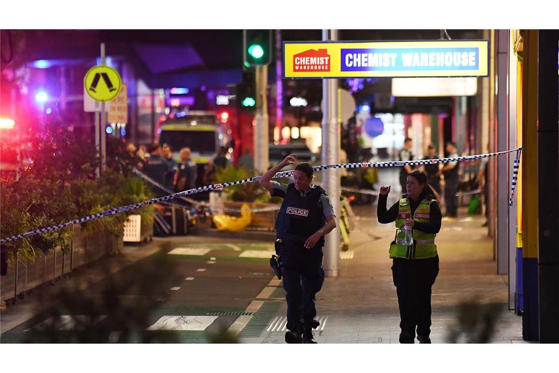 Bei einem Angriff in einem Einkaufszentrum in Sydney...