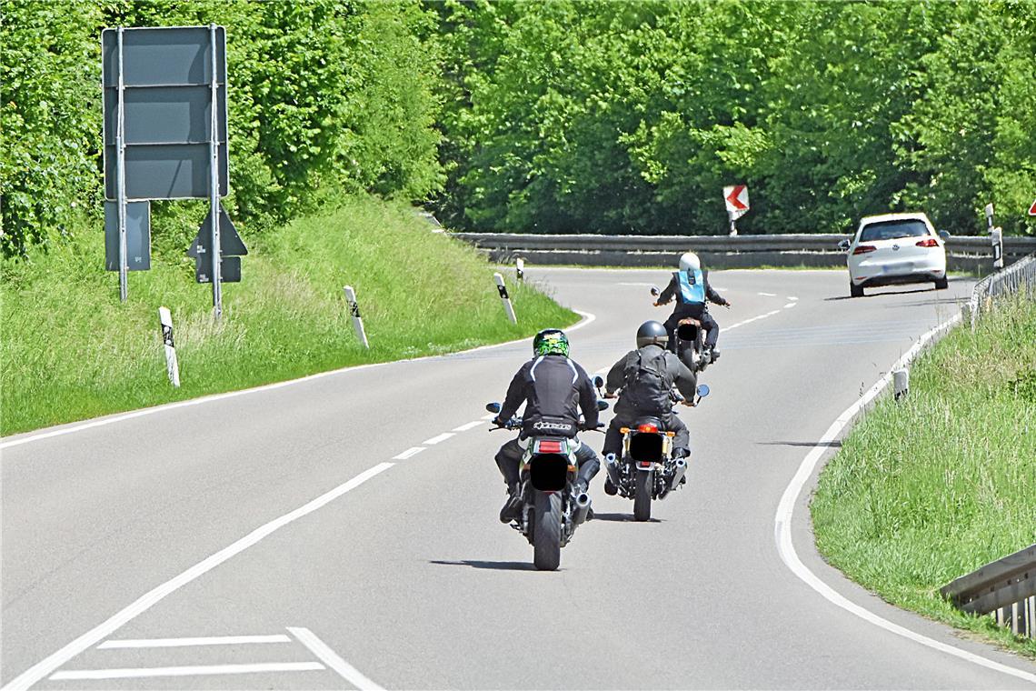 Bei gutem Wetter ist auf dem Streckenabschnitt zwischen Sulzbach und Großerlach reger Verkehr. Archivfoto: Tobias Sellmaier