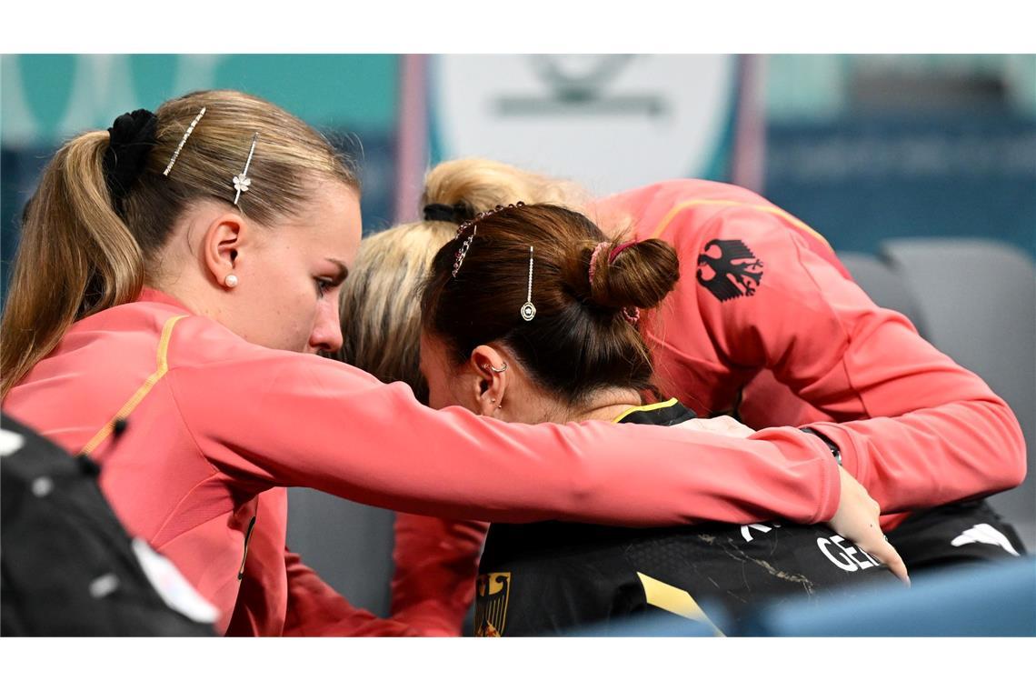 Benötigt Trost nach dem verlorenen Bronze-Duell: Tischtennisspielerin Xiaona Shan