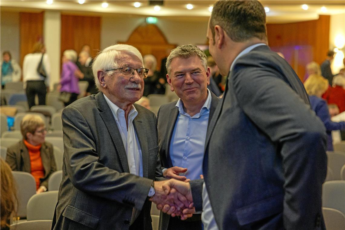 Bernd Brischke, Ian Schölzel und Timo Mäule // 59. Neujahrsempfang der Stadt Bac...