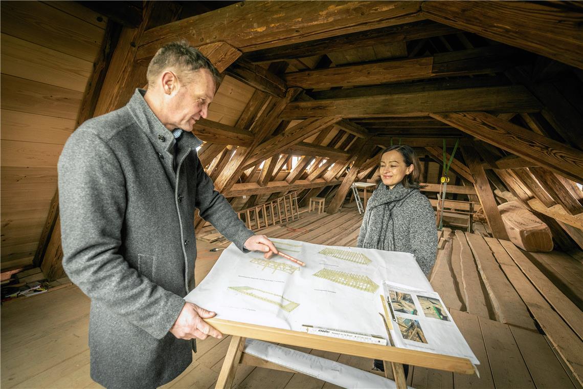 Bernd Knödler und Monika Kaiser planen schon seit Jahren, die Alte Kelter in Bruch mit neuem Leben zu füllen. Archivfoto: Alexander Becher